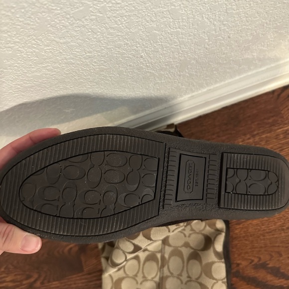 Coach monogram and suede brown boots size 7 - Picture 3 of 4